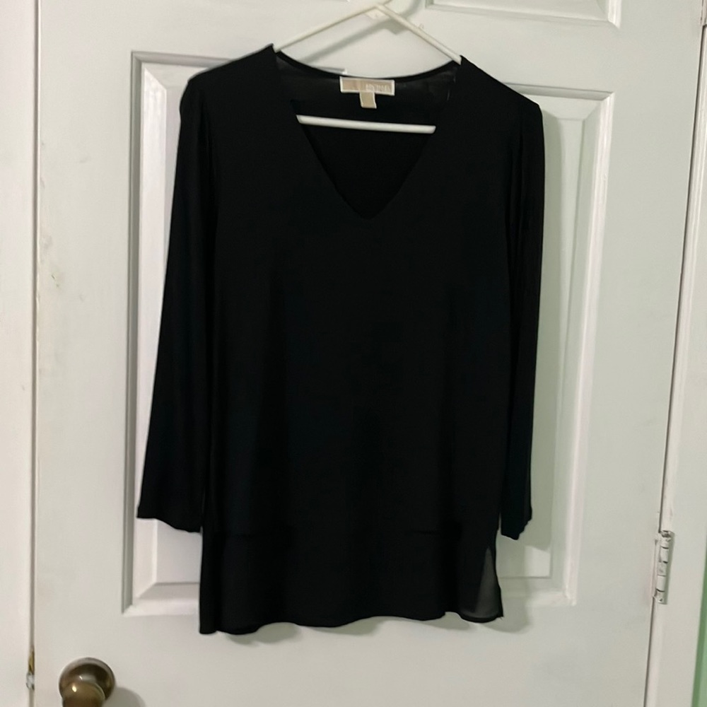 Black long sleeve top